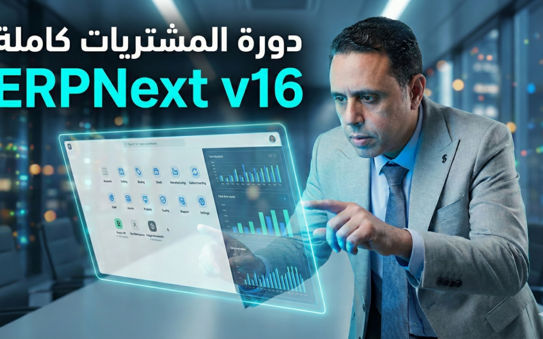  دورة المشتريات الكاملة في ERPNext 16 من طلب المواد حتى الدفع